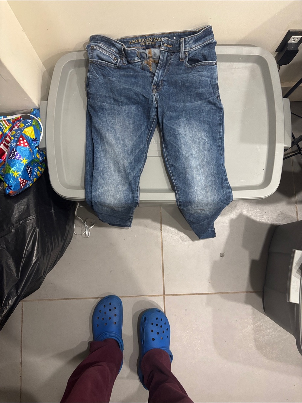 American Eagle Outfitters Men's Skinny Blue Jeans